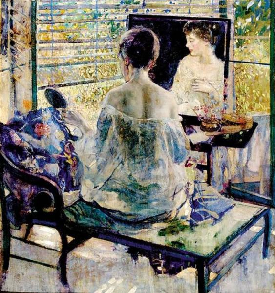 Sunbath by Richard Edward Miller Oil Painting Reproductions