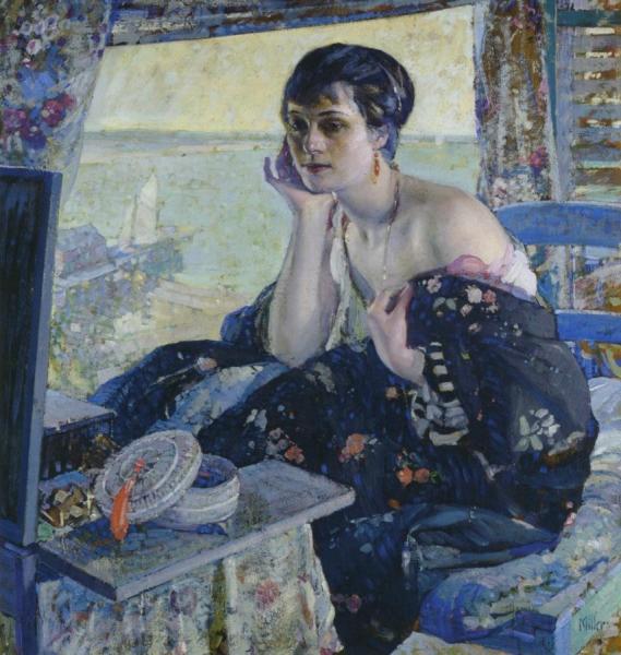 Woman By A Window by Richard Edward Miller
