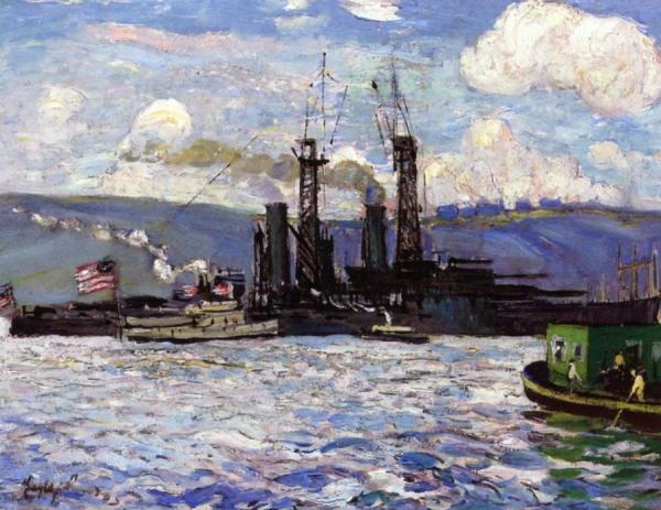Richard Haley Lever Battleships On The Hudson