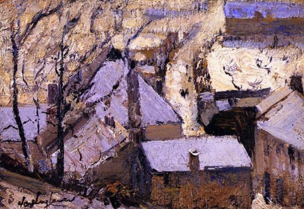 Concarneau Winter by Richard Haley Lever