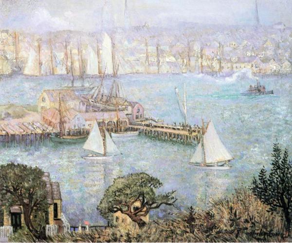 Richard Haley Lever Morning Mist, Gloucester, Massachusetts