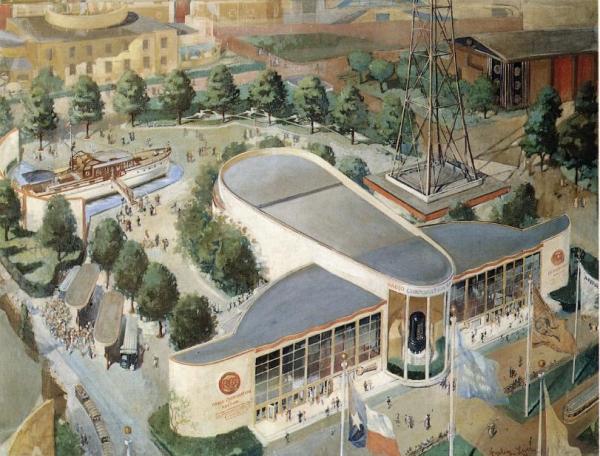 New York World's Fair, Rca Building by Richard Haley Lever Oil Painting Reproductions