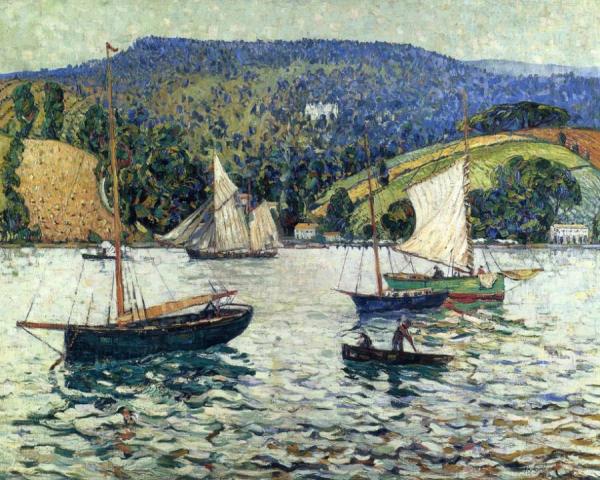 Sunshine In The Hills - The River Exe by Richard Haley Lever