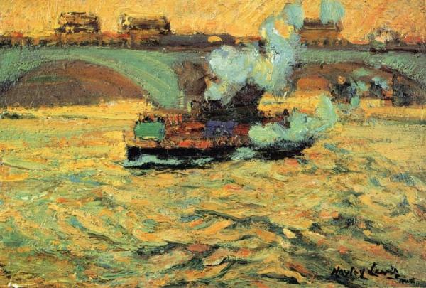 Thames River Steamer by Richard Haley Lever