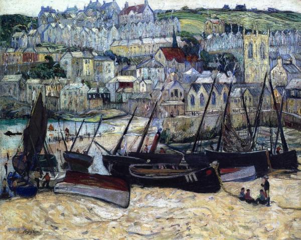 The Port Of St. Ives, England by Richard Haley Lever
