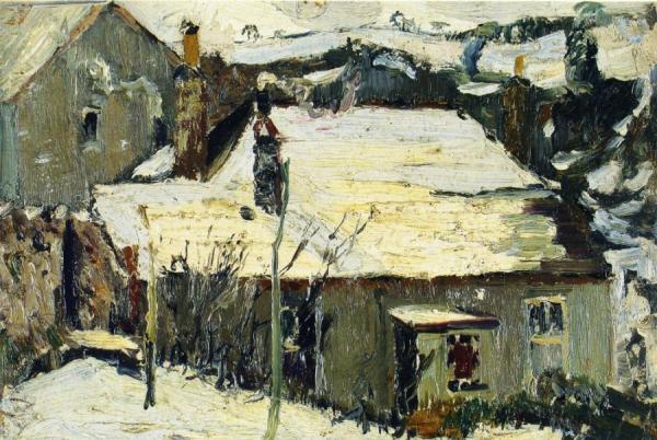 Winter In Brittany by Richard Haley Lever