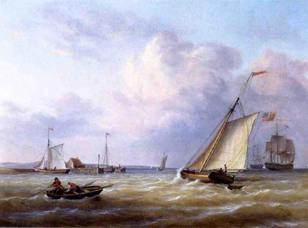 Philadelphia Harbor by Richard Henry Nibbs