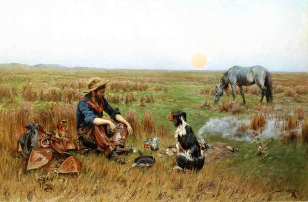 Richard Lorenz Sunset On The Prarie