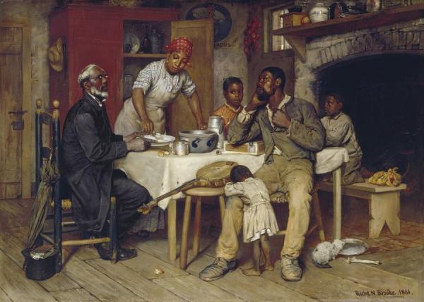 A Pastoral Visit,1881 by Richard Norris Brooke Oil Painting Reproductions