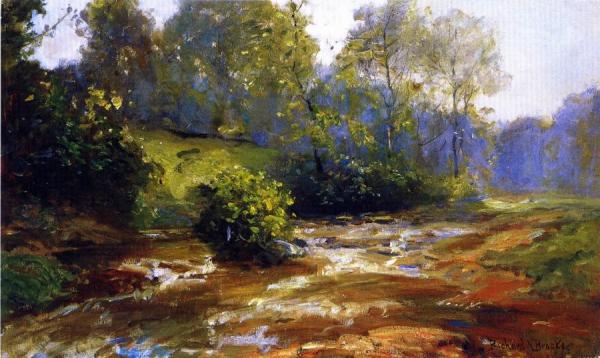 The Bend Of The Stream by Richard Norris Brooke