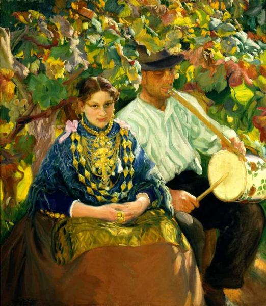 Escena Tocando La Flauta by Rigoberto Soler