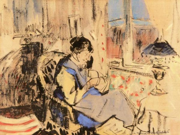 Nel Wouters In Front Of A Window by Rik Wouters