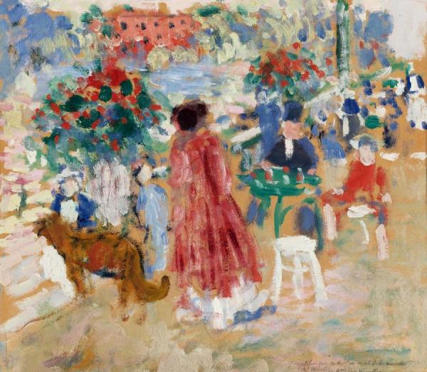 On The Terrace, The Botanic Gardens, Malines by Rik Wouters