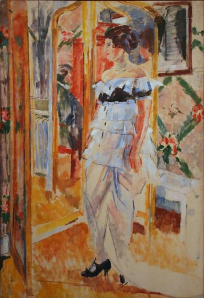 Portrait Of Mrs Giroux by Rik Wouters