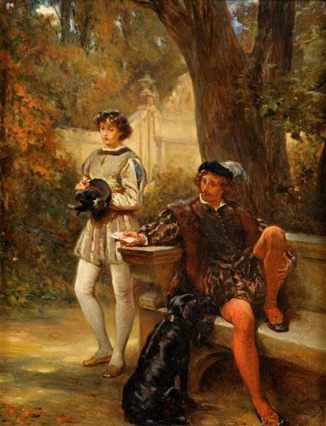 The Message by Robert Alexander Hillingford Oil Painting Reproductions