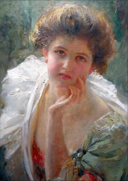 Portrait Of A Girl by Robert Auer