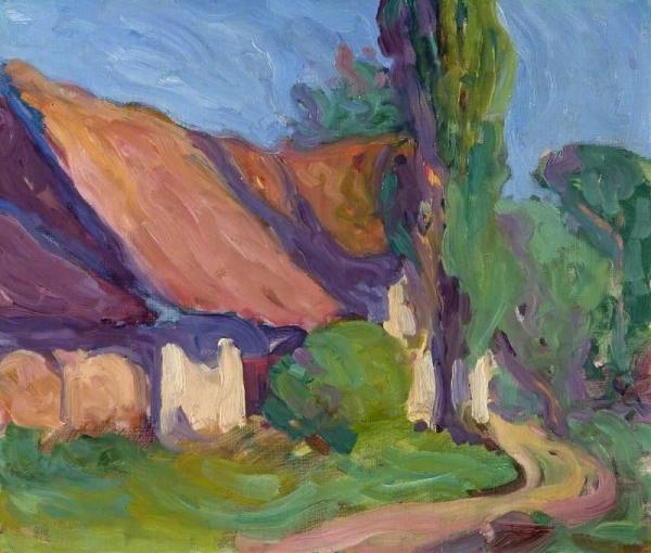Back Of The Granary, Poland by Robert Bevan
