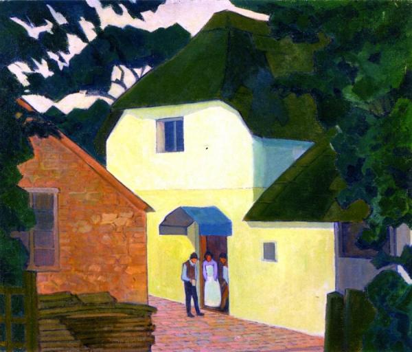 Caller At The Mill by Robert Bevan