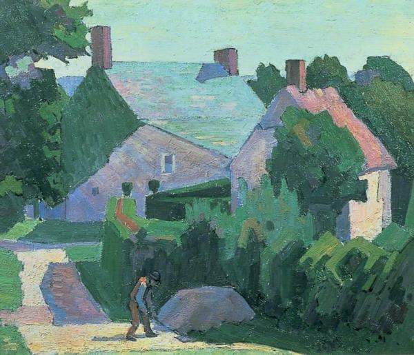 Dunn's Cottage by Robert Bevan Oil Painting Reproductions