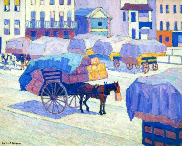 Hay Carts by Robert Bevan