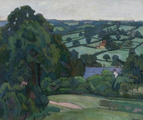 Landscape In The Blackdown Hills, Devon by Robert Bevan