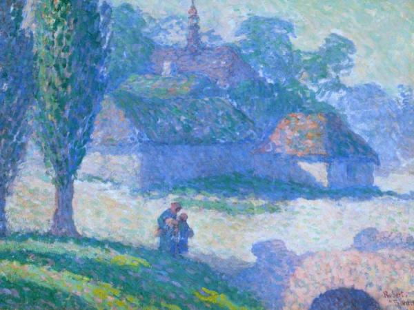 Mydlow Village, Poland by Robert Bevan Oil Painting Reproductions