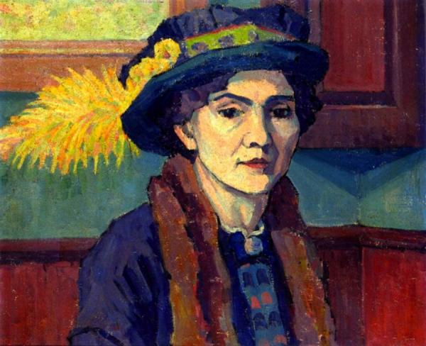 The Feathered Hat by Robert Bevan