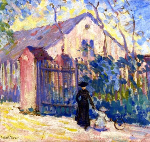 The Gate At Szeliwy by Robert Bevan