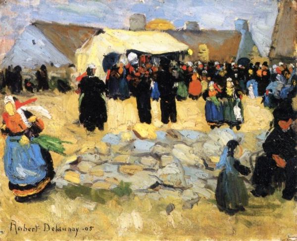 Breton Market by Robert Delaunay