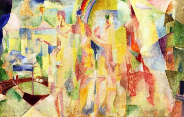 La Ville De Paris (study) by Robert Delaunay