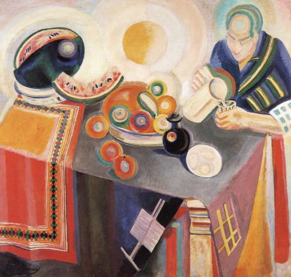 Pouring by Robert Delaunay Oil Painting Reproductions