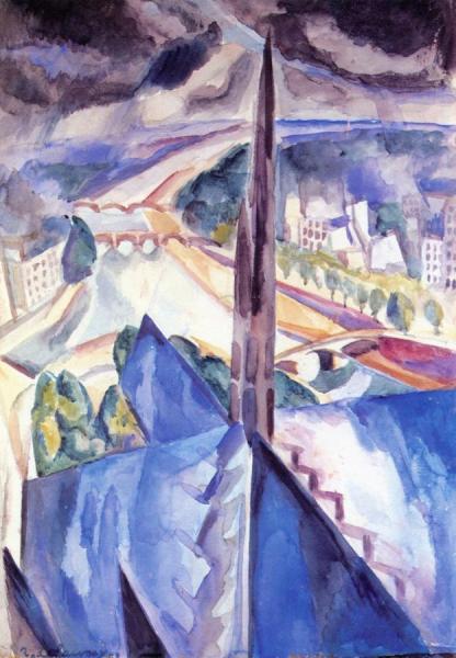 The Spire Of Notre Dame by Robert Delaunay