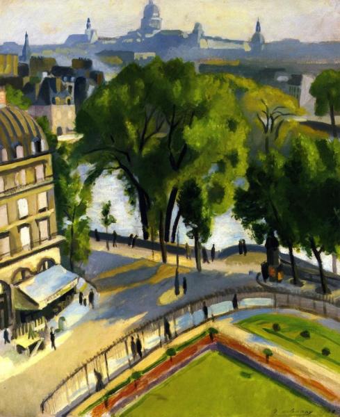 View Of The Quai De Louvre by Robert Delaunay
