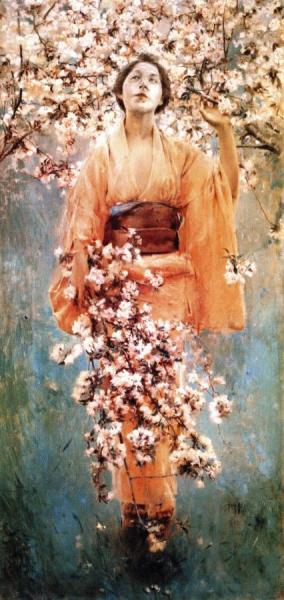 Cherry Blossoms by Robert Frederick Blum