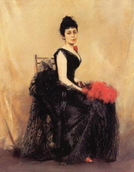 Portrait Of Flora De Stephano by Robert Frederick Blum
