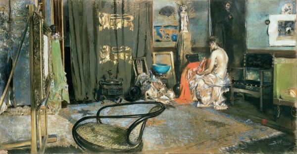 Studio Of Robert F. Blum by Robert Frederick Blum