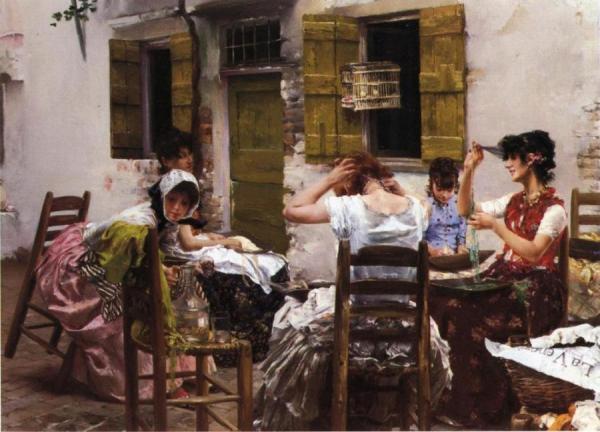 Venetian Bead Stringers by Robert Frederick Blum