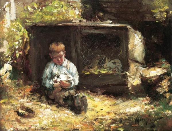 Best Friends by Robert Gemmell Hutchison Oil Painting Reproductions