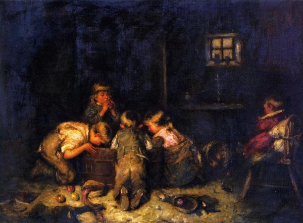 Halloween by Robert Gemmell Hutchison Oil Painting Reproductions
