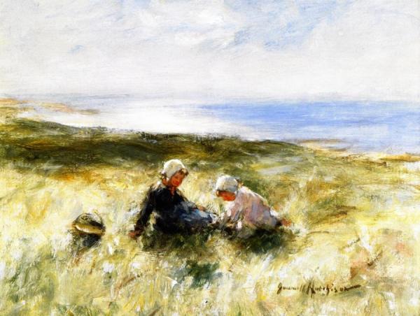 On The Sands, Carnoustie by Robert Gemmell Hutchison