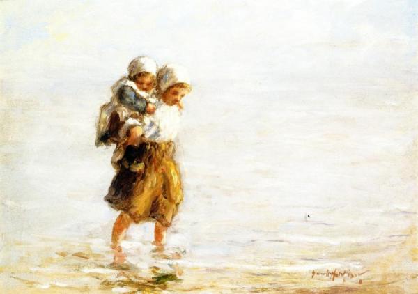 Piggy Back Ride by Robert Gemmell Hutchison