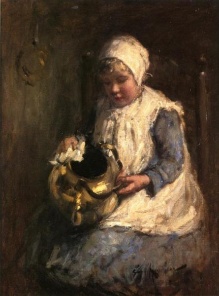 Polishing The Kettle by Robert Gemmell Hutchison
