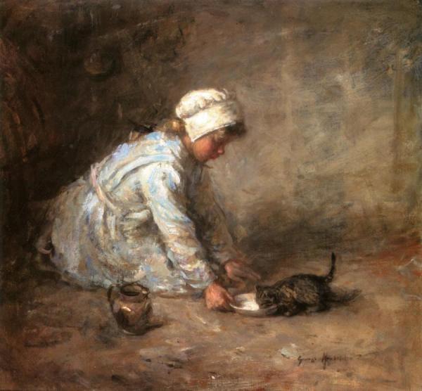 The Kitten's Milk by Robert Gemmell Hutchison