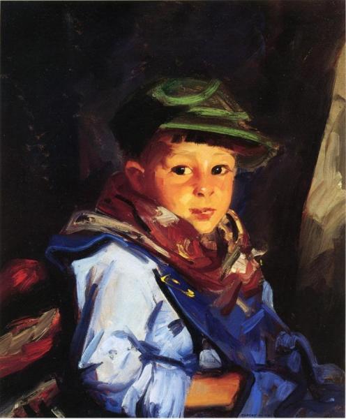 Boy With A Green Cap by Robert Henri