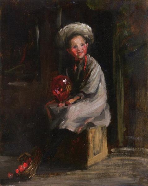 Cori With A Balloon by Robert Henri