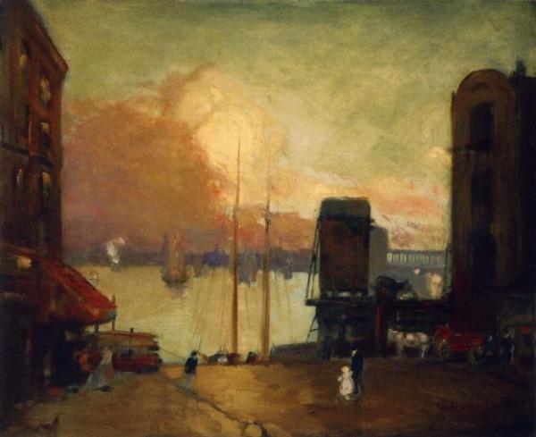 Cumulus Clouds, East River by Robert Henri