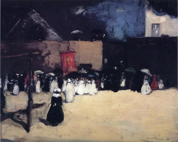 Fete Du Dieu - Concarneau by Robert Henri