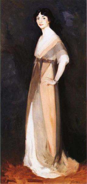 Girl In Rose And Gray: Miss Carmel White by Robert Henri Oil Painting Reproductions