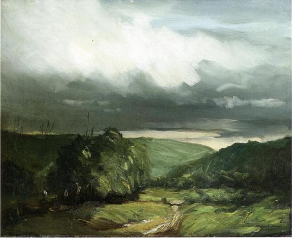 In The Wyoming Valley by Robert Henri