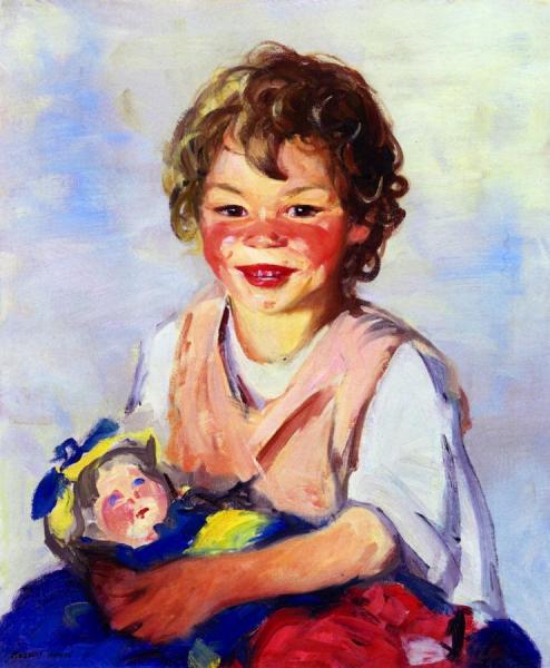 Lily Cow And The Queen by Robert Henri